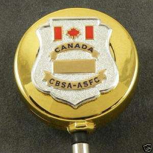 Canada Customs CBSA Badge Retractable ID Holder Reel  
