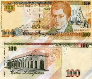 Honduras 7 pcs SET 1   100 Lempiras 2006 UNC  