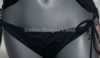 NWT JUICY COUTURE swimsuit tankini bandeau black strapless XL bikini 