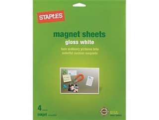 Inkjet Magnetic 8 1/2 X 11 Printable White Sheets 718103042352 