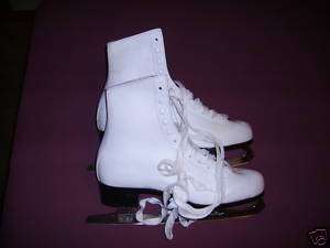 Ladies white figure skates, size 10  