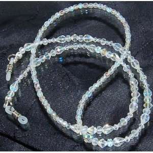   Borealis Swarovski Crystals Eyeglass Holder Chain 