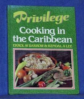Photos are of the actual book (s) Privilege cooking in the Caribbean 