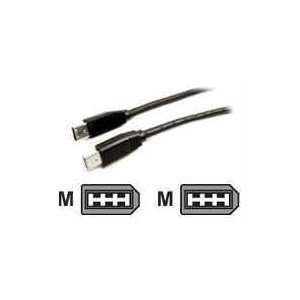  6PIN TO 6PIN 1394 FIREWIRE CABLE 1M BLK Electronics