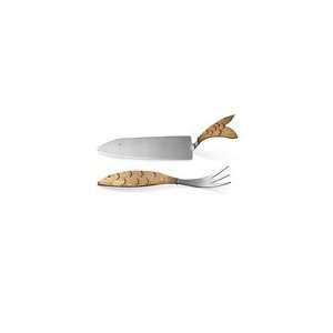 Brass Fish Lifter Set   Gold   Unique Wedding Gifts   Unique Tableware 