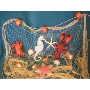  6 X 9 Fishing NET Crab Lobster Seahorse Starfish Floats 