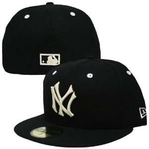  New York Yankees Melton Wool Umpire Fitted Hat (Black 