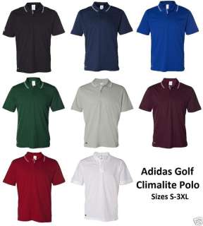 ADIDAS Golf CLIMALITE Tech Athletic POLO Shirt SIZE CLR  