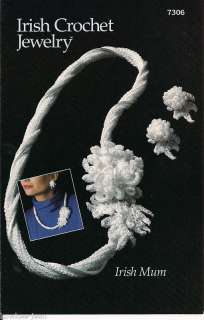 Irish Mum crochet jewelry PATTERN necklace earrings  B  