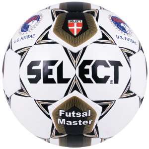  Select USFF Futsal Master Size 3 Soccer Balls WHITE/GOLD 