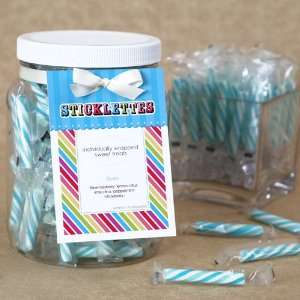   Blue Raspberry Sticklettes   Baby Shower Candy   110 CT Toys & Games