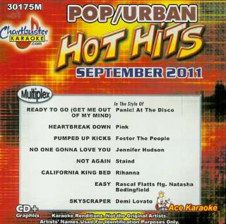 Chartbuster Karaoke CDG CB30175 30175 Hot Hits Monthly Pop/Urban 