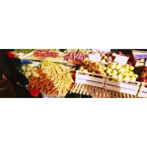 Fruits and Vegetables in a Vegetable Stand, Stuttgart, Germany Premium 