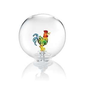  Rooster Art Glass Decanter Stopper