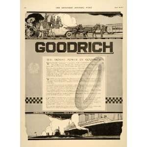  1917 Ad Goodrich Rubber Tires Submarine Safety Tread 
