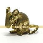 Vintage brass rat mouse mice art decor statue figurine