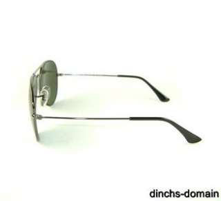   Ray Ban Polarized Aviator Sunglasses 3025 004/58 RB Gun Metal  