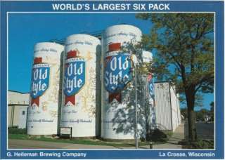 Heileman Old Style Beer Largest Six Pack • Postcard  