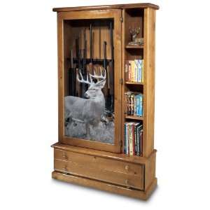  Morton Booth® 8 gun Solid Pine Library Gun Cabinet