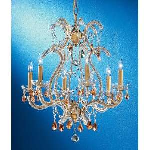 Classic Lighting 69726 OG GCA Grape Cluster Amber Aurora 26 Crystal 