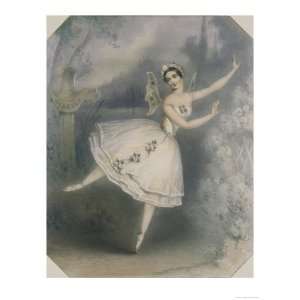 Carlotta Grisi in The Coralli, Perrot Ballet Giselle Giclee Poster 