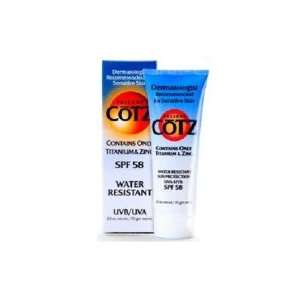  Cotz Water Resistant Sunblock Lotion Spf 58 2.5oz Health 