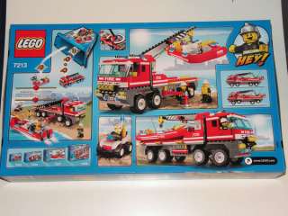 LEGO City 7213 Off Road Fire Truck & FireBoat 388 pcs NEW & Sealed 