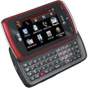 AT&T LG GR500 Xenon Red SLIDE OUT QWERTY KEYS GREAT MESSAGING PHONE 