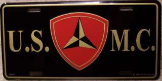 Aluminum Military License Plate 3rd Marine Division N  