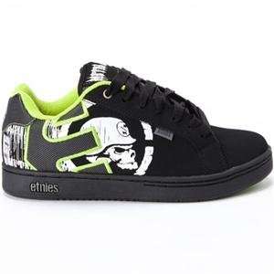  Metal Mulisha Etnies Fader III Shoes   9/Black/Green 