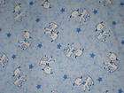 WHIMSICAL BABY LAMBS LIGHT BLUE~COTTON FABRIC~QUILT