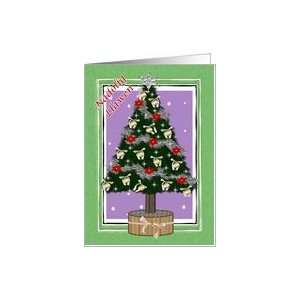  Welsh   Happy Christmas, Decorated Tree Card Health 