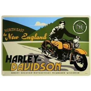  Harley Davidson® New England Metal Sign