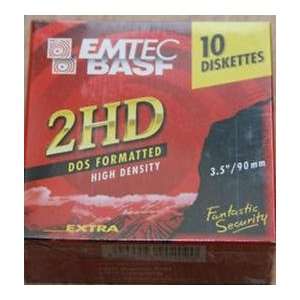  Emtec 3.5 Inch Floppy Disc 2HD (10 Pack) Electronics