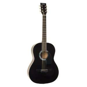  Johnson JG 100 B Student Acoustic Guitar, Black Musical 
