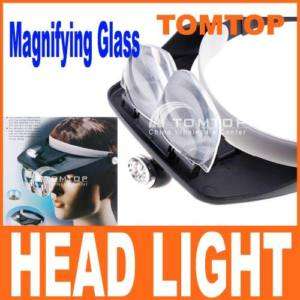 LED Head Lights Headlamp & Magnifying Glass Function  