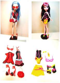 Gloom Beach Monster High FULL Set all Clothes, Shoes, Accessories 