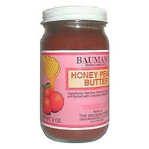 Honey Peach Butter 2   9 Oz. Jars Baumans Family Butters