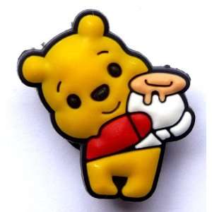  Cutie Pooh w Honey Pot Disney Jibbitz Crocs Hole Bracelet 