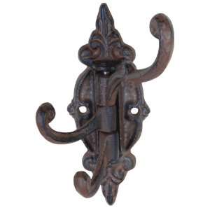   Victorian Swing Arm Swivel Wall Hook Hall Tree 3 Hooks