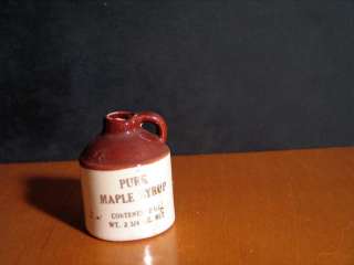 Vintage Maple Syrup Hand Decorated Mini Crock / Jug  