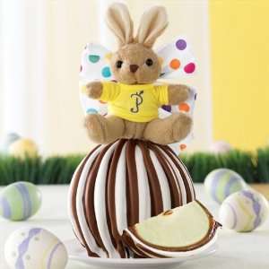 Baby Bunny Jumbo Caramel Apple Gift   Triple Chocolate  