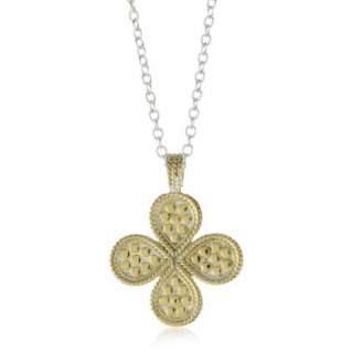 Anna Beck Designs Gili Wire Rimmed Reversible Clover 18k Gold Plated 