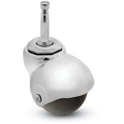 Shepherd Baron Swivel Caster with 2 x 1 1/4 Top Plate Chrome Finish 