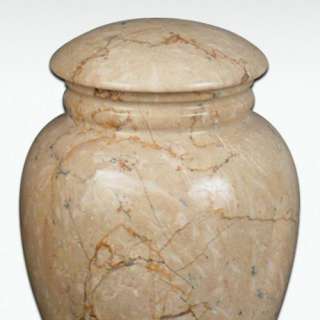 Grecian Travertine Vase Genuine Stone Cremation Urn   Medium   Free 