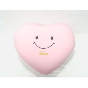   Micro Beads Love Smiley Heart Pink Cushion/ Pillow 
