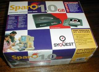 Syquest SparQ 1.0GB External Removable Cartridge Hard Drive for PC 