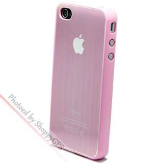 Aluminum Metal Hard Cover Case iPhone 4G Pink  