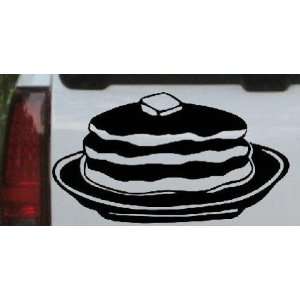 Black 18in X 9.9in    Pancakes 3 Stack Business Car Window Wall Laptop 