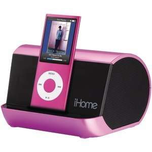Ihome Ihm9p Ipod/Iphone Portable Speaker System (Pink) (Personal Audio 